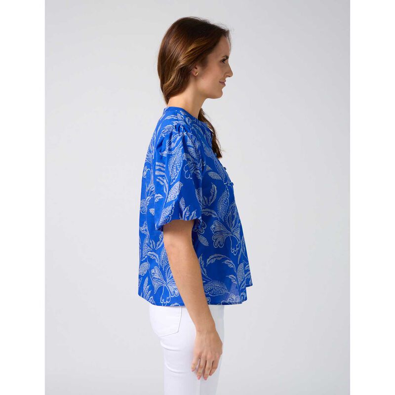 Stella + Gemma Tamara Blouse Corfu Cobalt image number 3